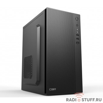 CBR PCC-MATX-MX08-WPSU Корпус mATX Minitower MX08, без БП, 2*USB 2.0, HD Audio+Mic, Black