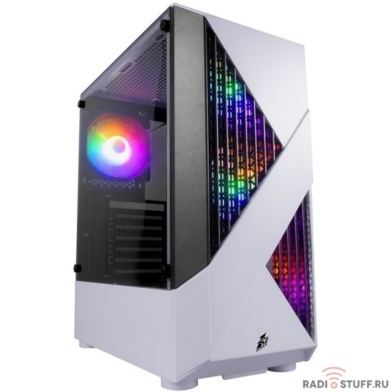 1STPLAYER FIREROSE F3-A White / ATX, TG / 4x120mm LED fans inc. / F3-A-WH-4F1