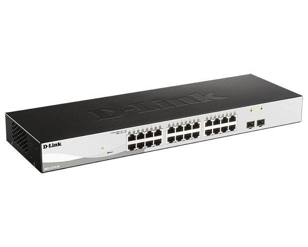 D-Link DGS-1210-26/FL1A Управляемый коммутатор 2 уровня с 24 портами 10/100/1000Base-T и 2 портами 1000Base-X SFP