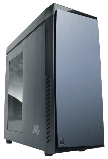 ZALMAN R1, ATX, BLACK, WINDOW, 2x5.25", 4x3.5", 2x2.5", 2xUSB2.0, 1xUSB3.0, FAN CONTROLLER, FRONT 1x120mm, REAR 1x120mm, TOP 1x120mm