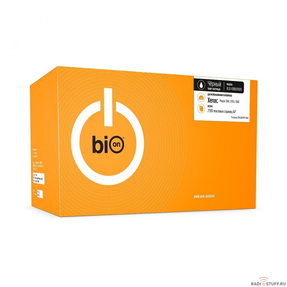 Bion 108R00909 Картридж для Xerox Phaser 3140/3155/3160 (2500  стр.), Черный