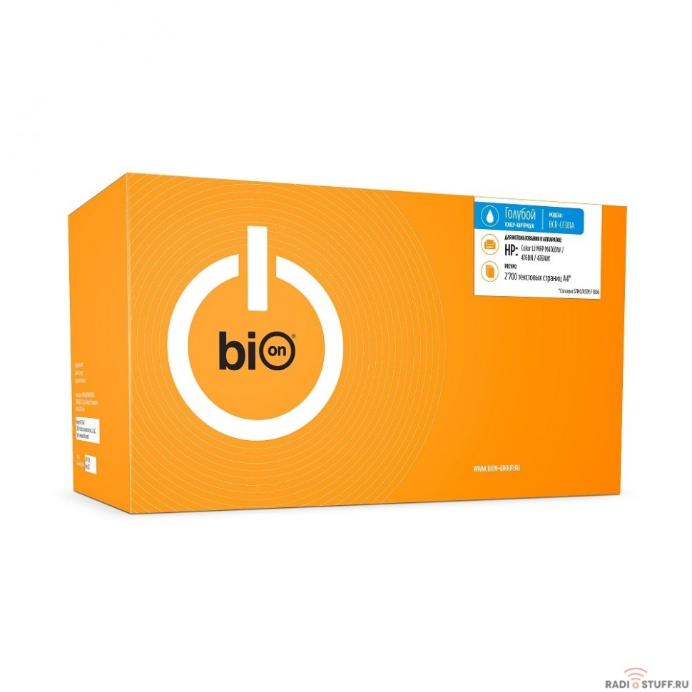 Bion CF381A Картридж для HP CLJ Pro MFP M476DW/476DN/476NW (2700  стр.), Голубой