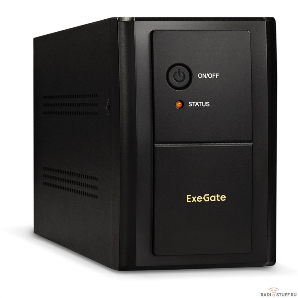 Exegate EP285499RUS ИБП ExeGate SpecialPro UNB-1500.LED.AVR.EURO.RJ <1500VA/950W, LED, AVR, 4 евророзетки, RJ45/11, Black>