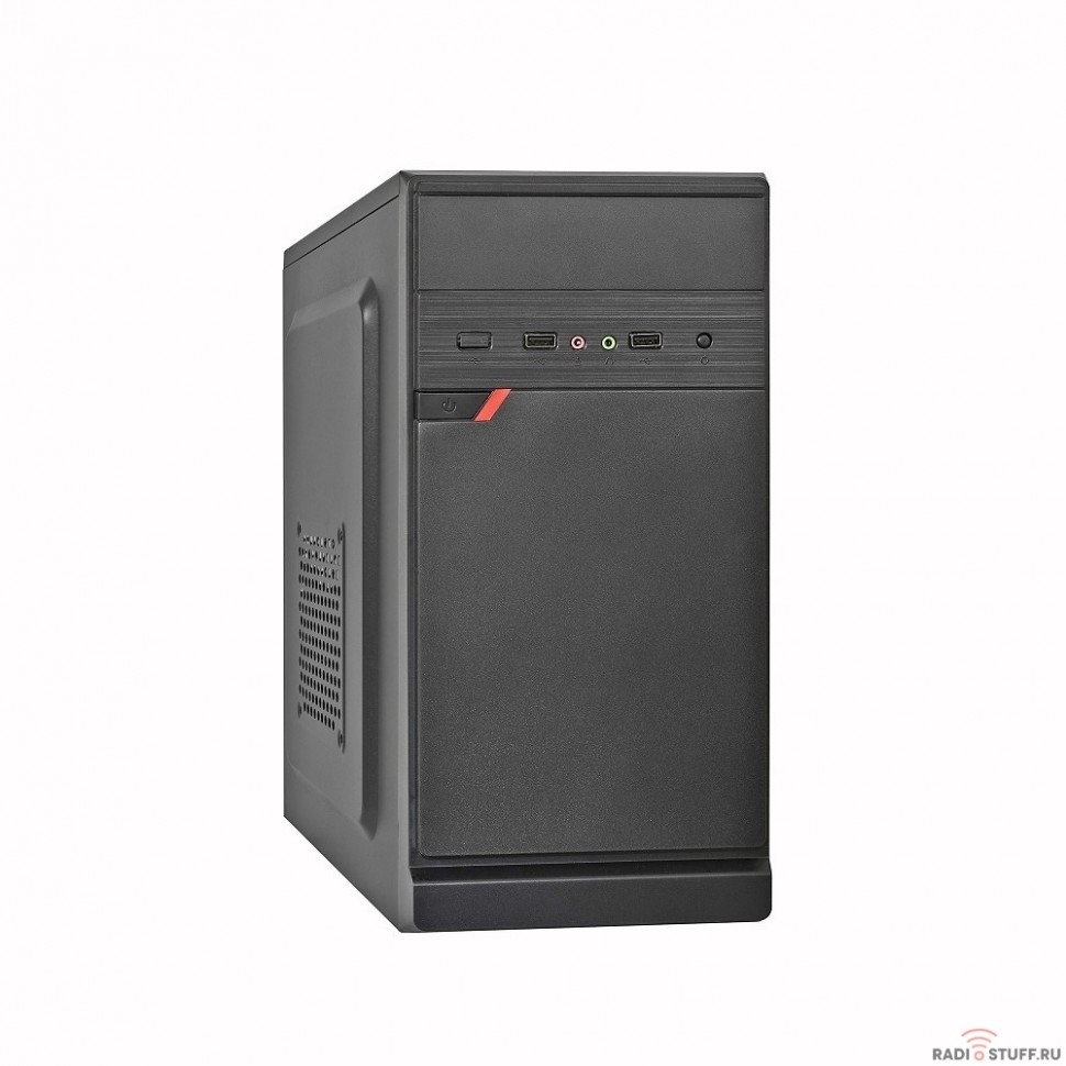 Exegate EX283058RUS Корпус Minitower ExeGate BAA-106 Black, mATX, <AAA400, 80mm>, 2*USB, Audio