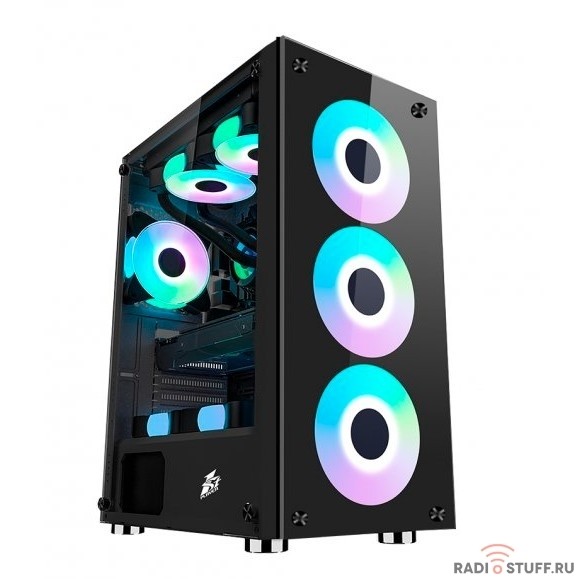 1STPLAYER FIRE DANCING V7 / ATX, TG / 4x120mm LED fans inc. / V7-4F1