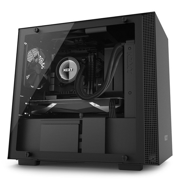 NZXT CA-H200W-BB H200i MINI-ITX BLACK/BLACK