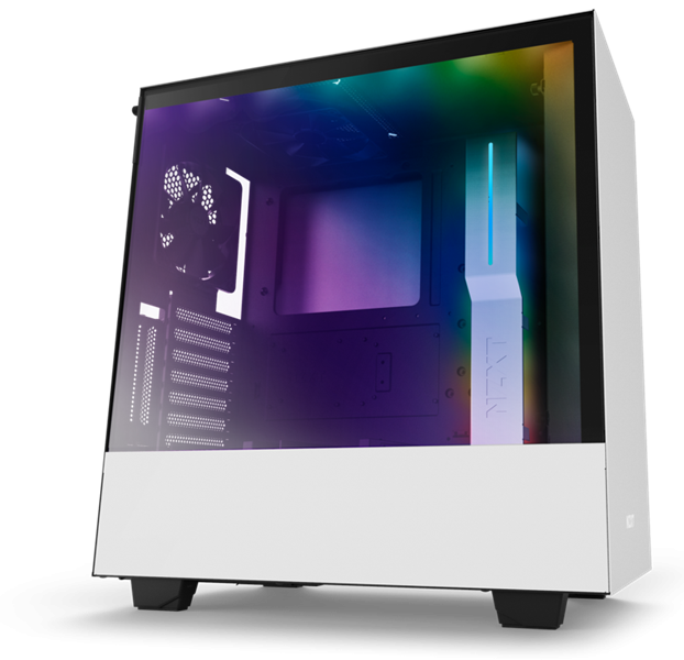 NZXT CA-H500W-W1 H500i SMART ATX MATTE WHITE/BLACK