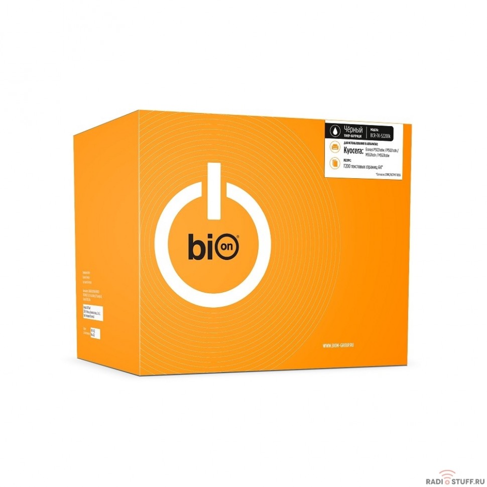 Bion TK-5220Bk Картридж для Kyocera Ecosys P5021cdw/P5021cdn/M5521cdn/M5521cdw (1200  стр.), Черный