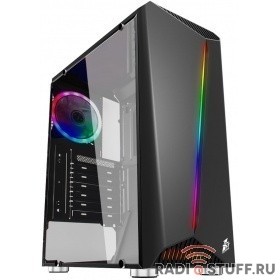 1STPLAYER R3-1R1 Корпус RAINBOW R3 / ATX, tempered glass side panel / 1x 120mm LED fan inc. / R3-1R1