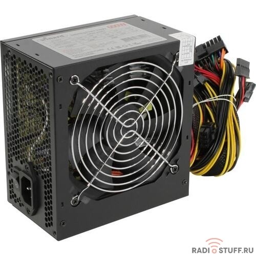 Б/питания Winard 600W (600WA12) ATX, 12cm fan, 20+4pin +4Pin, 3*SATA, 1*FDD, 4*IDE , 6Pin оплетка, черный 