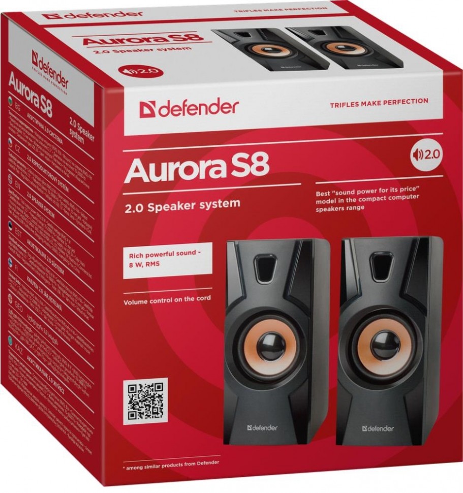 Акустическая система 2.0 AURORA S8 65408 DEFENDER