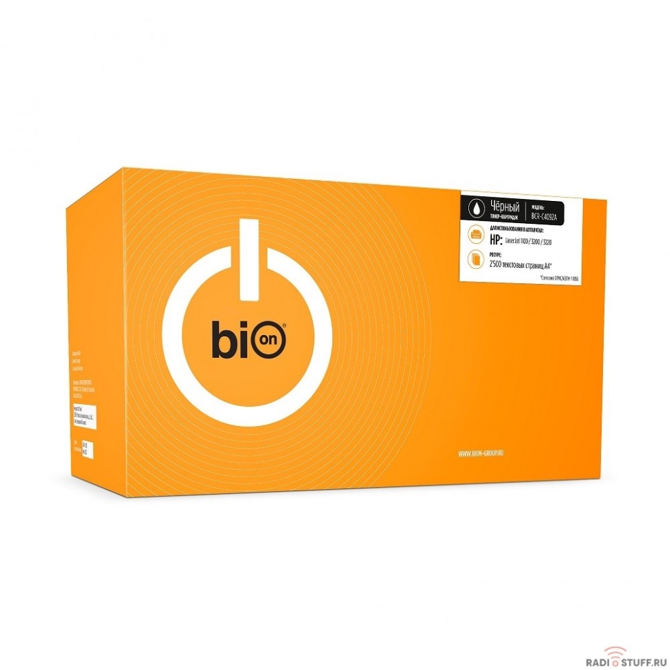 Bion C4092A Картридж для HP LaserJet 1100/1100SE/1100XI/1100A SE/1100A XI/3200MFP/3200SE MFP/1100A/1100I/3200/3200M/3200SE (2500  стр.), Черный