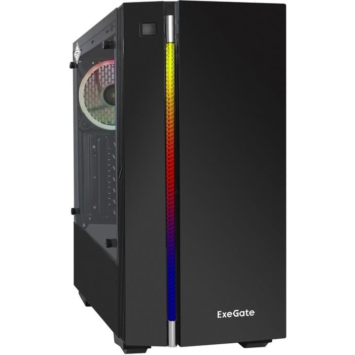 Корпус EXEGATE MidiTower без Б/П Цвет черный EX283741RUS